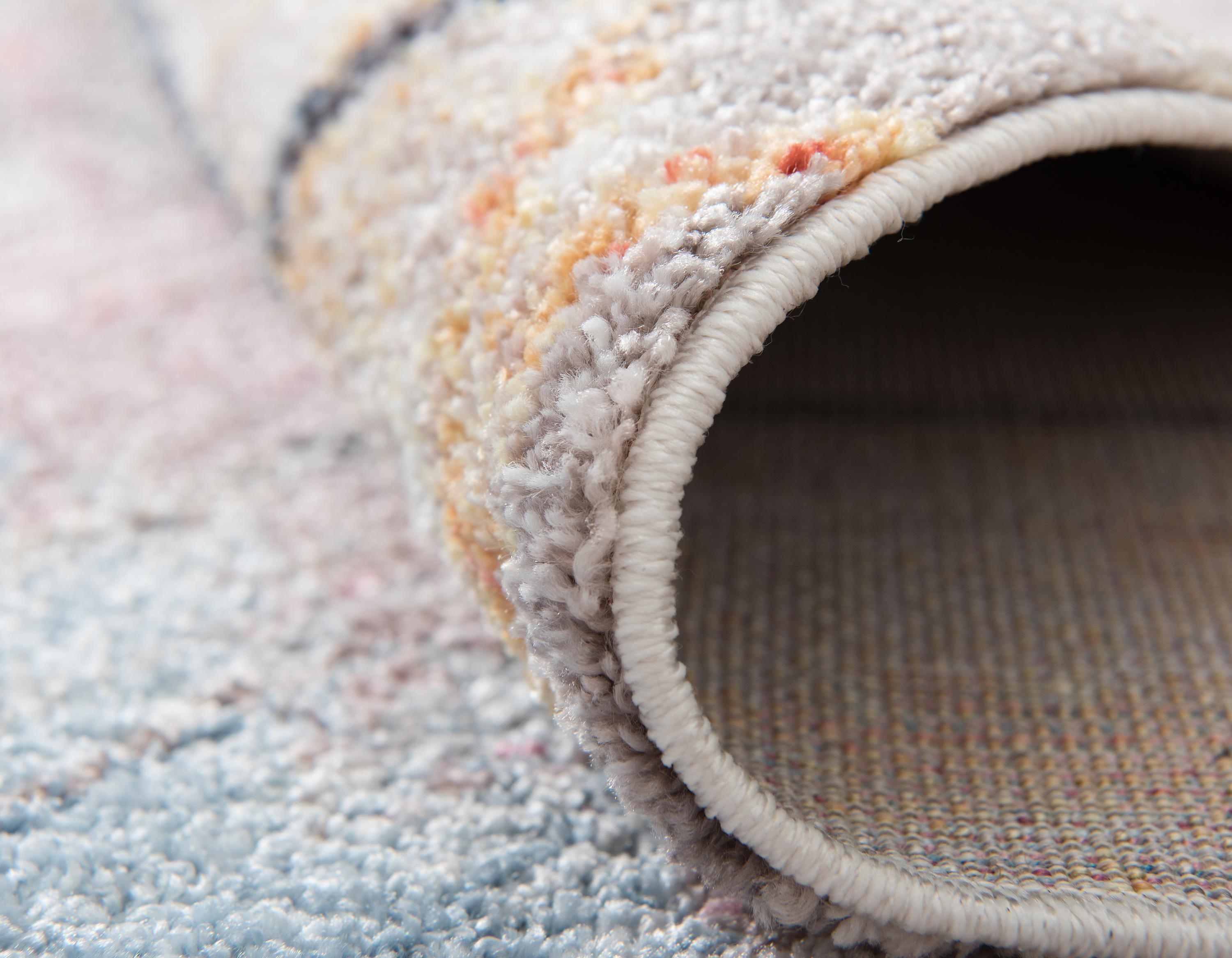 Reuben - Hexagon Pattern Color Blend Rug